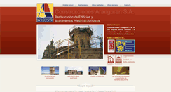 Desktop Screenshot of construccionesaranguren.com